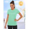 imageTACVASEN Womens Short Sleeve Shirts Sun Protection TShrit UPF 50 Quick Dry Outdoor Yoga Running Gym Workout TopsMint Green