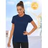 imageTACVASEN Womens Short Sleeve Shirts Sun Protection TShrit UPF 50 Quick Dry Outdoor Yoga Running Gym Workout TopsNavy