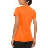 imageTACVASEN Womens Short Sleeve Shirts Sun Protection TShrit UPF 50 Quick Dry Outdoor Yoga Running Gym Workout TopsOrange