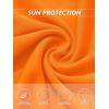 imageTACVASEN Womens Short Sleeve Shirts Sun Protection TShrit UPF 50 Quick Dry Outdoor Yoga Running Gym Workout TopsOrange