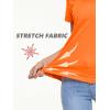 imageTACVASEN Womens Short Sleeve Shirts Sun Protection TShrit UPF 50 Quick Dry Outdoor Yoga Running Gym Workout TopsOrange