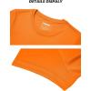 imageTACVASEN Womens Short Sleeve Shirts Sun Protection TShrit UPF 50 Quick Dry Outdoor Yoga Running Gym Workout TopsOrange