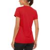 imageTACVASEN Womens Short Sleeve Shirts Sun Protection TShrit UPF 50 Quick Dry Outdoor Yoga Running Gym Workout TopsTomato Red
