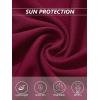 imageTACVASEN Womens Short Sleeve Shirts Sun Protection TShrit UPF 50 Quick Dry Outdoor Yoga Running Gym Workout TopsWine Red