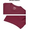 imageTACVASEN Womens Short Sleeve Shirts Sun Protection TShrit UPF 50 Quick Dry Outdoor Yoga Running Gym Workout TopsWine Red