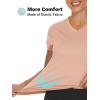 imageTACVASEN Womens TShirts UPF 50 Sun Protection VNeck Short Sleeve Tops Quick Dry Hiking Running Workout TShirtsApricot