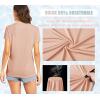 imageTACVASEN Womens TShirts UPF 50 Sun Protection VNeck Short Sleeve Tops Quick Dry Hiking Running Workout TShirtsApricot