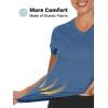imageTACVASEN Womens TShirts UPF 50 Sun Protection VNeck Short Sleeve Tops Quick Dry Hiking Running Workout TShirtsGray Blue