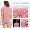 imageTACVASEN Womens TShirts UPF 50 Sun Protection VNeck Short Sleeve Tops Quick Dry Hiking Running Workout TShirtsGray Pink