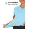 imageTACVASEN Womens TShirts UPF 50 Sun Protection VNeck Short Sleeve Tops Quick Dry Hiking Running Workout TShirtsLake Blue