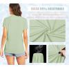 imageTACVASEN Womens TShirts UPF 50 Sun Protection VNeck Short Sleeve Tops Quick Dry Hiking Running Workout TShirtsLight Green