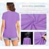 imageTACVASEN Womens TShirts UPF 50 Sun Protection VNeck Short Sleeve Tops Quick Dry Hiking Running Workout TShirtsLight Purple