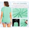 imageTACVASEN Womens TShirts UPF 50 Sun Protection VNeck Short Sleeve Tops Quick Dry Hiking Running Workout TShirtsMint Green