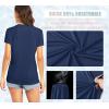 imageTACVASEN Womens TShirts UPF 50 Sun Protection VNeck Short Sleeve Tops Quick Dry Hiking Running Workout TShirtsNavy