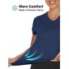 imageTACVASEN Womens TShirts UPF 50 Sun Protection VNeck Short Sleeve Tops Quick Dry Hiking Running Workout TShirtsNavy
