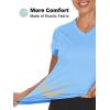 imageTACVASEN Womens TShirts UPF 50 Sun Protection VNeck Short Sleeve Tops Quick Dry Hiking Running Workout TShirtsWaterfall Blue