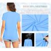 imageTACVASEN Womens TShirts UPF 50 Sun Protection VNeck Short Sleeve Tops Quick Dry Hiking Running Workout TShirtsWaterfall Blue