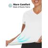 imageTACVASEN Womens TShirts UPF 50 Sun Protection VNeck Short Sleeve Tops Quick Dry Hiking Running Workout TShirtsWhite