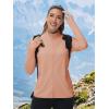 imageTACVASEN Womens Athletic Jackets Lightweight UV Protection Shirts Full Zip Workout Jacket UPF 50 Long Sleeve Sun ShirtApricot