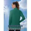imageTACVASEN Womens Athletic Jackets Lightweight UV Protection Shirts Full Zip Workout Jacket UPF 50 Long Sleeve Sun ShirtEgreen