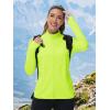 imageTACVASEN Womens Athletic Jackets Lightweight UV Protection Shirts Full Zip Workout Jacket UPF 50 Long Sleeve Sun ShirtFgreen