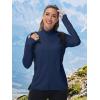 imageTACVASEN Womens Athletic Jackets Lightweight UV Protection Shirts Full Zip Workout Jacket UPF 50 Long Sleeve Sun ShirtNavy