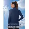 imageTACVASEN Womens Athletic Jackets Lightweight UV Protection Shirts Full Zip Workout Jacket UPF 50 Long Sleeve Sun ShirtNavy