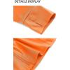 imageTACVASEN Womens Athletic Jackets Lightweight UV Protection Shirts Full Zip Workout Jacket UPF 50 Long Sleeve Sun ShirtOrange