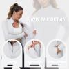 imageTACVASEN Womens Athletic Jackets Lightweight UV Protection Shirts Full Zip Workout Jacket UPF 50 Long Sleeve Sun ShirtWhite