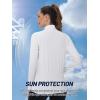 imageTACVASEN Womens Athletic Jackets Lightweight UV Protection Shirts Full Zip Workout Jacket UPF 50 Long Sleeve Sun ShirtWhite