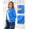 imageTACVASEN Womens Bomber Jackets Lightweight Casual Jacket Full Zip Windbreaker Fall JacketAzure Blue