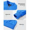 imageTACVASEN Womens Bomber Jackets Lightweight Casual Jacket Full Zip Windbreaker Fall JacketAzure Blue