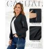 imageTACVASEN Womens Bomber Jackets Lightweight Casual Jacket Full Zip Windbreaker Fall JacketBlack
