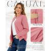 imageTACVASEN Womens Bomber Jackets Lightweight Casual Jacket Full Zip Windbreaker Fall JacketGrey Pink