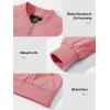 imageTACVASEN Womens Bomber Jackets Lightweight Casual Jacket Full Zip Windbreaker Fall JacketGrey Pink