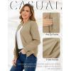 imageTACVASEN Womens Bomber Jackets Lightweight Casual Jacket Full Zip Windbreaker Fall JacketKhaki