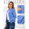 imageTACVASEN Womens Bomber Jackets Lightweight Casual Jacket Full Zip Windbreaker Fall JacketLight Blue