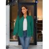 imageTACVASEN Womens Diamond Quilted Jackets Lightweight Casual Bomber Jacket Warm Winter Coats Full Zip with PocketsEmerald Green