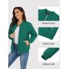 imageTACVASEN Womens Diamond Quilted Jackets Lightweight Casual Bomber Jacket Warm Winter Coats Full Zip with PocketsEmerald Green