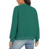 imageTACVASEN Womens Diamond Quilted Jackets Lightweight Casual Bomber Jacket Warm Winter Coats Full Zip with PocketsEmerald Green