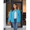 imageTACVASEN Womens Diamond Quilted Jackets Lightweight Casual Bomber Jacket Warm Winter Coats Full Zip with PocketsIce Blue