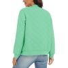 imageTACVASEN Womens Diamond Quilted Jackets Lightweight Casual Bomber Jacket Warm Winter Coats Full Zip with PocketsLint Green