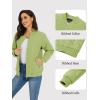 imageTACVASEN Womens Diamond Quilted Jackets Lightweight Casual Bomber Jacket Warm Winter Coats Full Zip with PocketsOlive Green