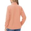 imageTACVASEN Womens Soft Fleece Jacket Lightweight Full Zip Sweatshirts Coat Casual Winter Warm Sweaters with PocketsApricot