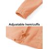 imageTACVASEN Womens Soft Fleece Jacket Lightweight Full Zip Sweatshirts Coat Casual Winter Warm Sweaters with PocketsApricot