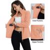 imageTACVASEN Womens Soft Fleece Jacket Lightweight Full Zip Sweatshirts Coat Casual Winter Warm Sweaters with PocketsApricot