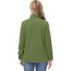 imageTACVASEN Womens Soft Fleece Jacket Lightweight Full Zip Sweatshirts Coat Casual Winter Warm Sweaters with PocketsArmy Green