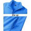 imageTACVASEN Womens Soft Fleece Jacket Lightweight Full Zip Sweatshirts Coat Casual Winter Warm Sweaters with PocketsAzure Blue