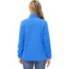 imageTACVASEN Womens Soft Fleece Jacket Lightweight Full Zip Sweatshirts Coat Casual Winter Warm Sweaters with PocketsAzure Blue