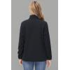 imageTACVASEN Womens Soft Fleece Jacket Lightweight Full Zip Sweatshirts Coat Casual Winter Warm Sweaters with PocketsBlack